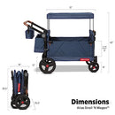 RADIO FLYER ATLAS STROLL 'N WAGON, 3976B NAVY BLUE/RED, 1+, 3-IN-1 WAGON - Like New