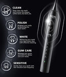 BAOVERI Electric Toothbrush with 8 Brush Heads, Rechargeable Toothbrushes - Like New