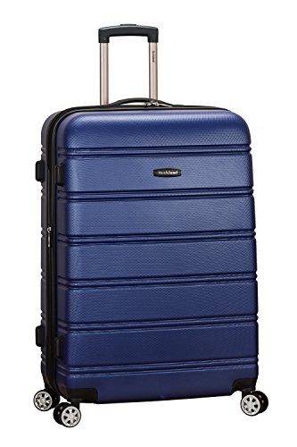 Rockland Melbourne Hardside Expandable Luggage with Spinner Wheels 28" - Blue - Like New