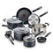 T-FAL EXPERIENCE NONSTICK COOKWARE SET 12 PIECE, INDUCTION, BLACK - BLACK - Like New
