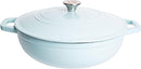 Lexi Home Cast Iron Enameled Dutch Oven Pot with Lid 2.8 qt LB6671 - Light Blue - Like New