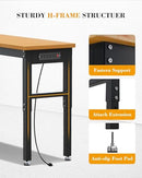 ECOEXPLORER 60" Workbench, 2200lbs Weight Capacity, BAMBOO WOOD - Black - Like New