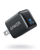 ANKER NANO USB C CHARGER 18W PIQ 3.0 DURABLE COMPACT FAST A2633 - BLACK - Like New
