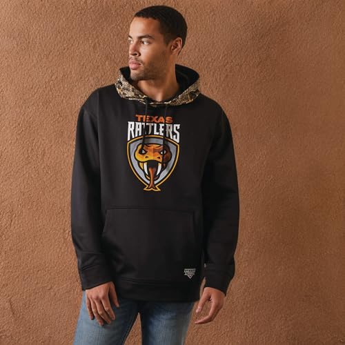10044685 ARIAT MEN'S HOODED SWEATSHIRT SIZE MEN M RATTLERS HEAD BLACK - Brand New