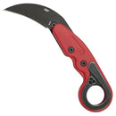 CRKT PROVOKE EDC FOLDING KNIFE, 2.47" HAWKBILL BLADE, KINEMATIC - RED/BLACK - Like New