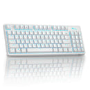 RK ROYAL KLUDGE RK89 WIRELESS KEYBOARD ROYAL KLUDGE RED MECHANICAL - WHITE - Like New