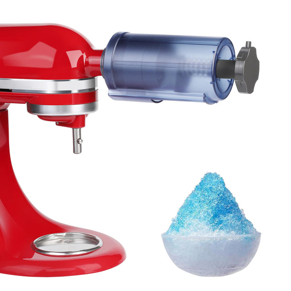 AOOAID SHAVE ICE ATTACHMENT FOR KITCHENAID MIXER, SNOW CONE MAKER - BLACK - Like New