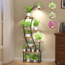 Plant Stand Indoor with Grow Lights 9 Tier 63" Metal Plant Shelf Y-FIR-C-2019 - Like New