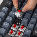 KEYCHRON V1 WIRED CUSTOM MECHANICAL KEYBOARD 75% K PRO RED SWITCH - BLACK - Like New