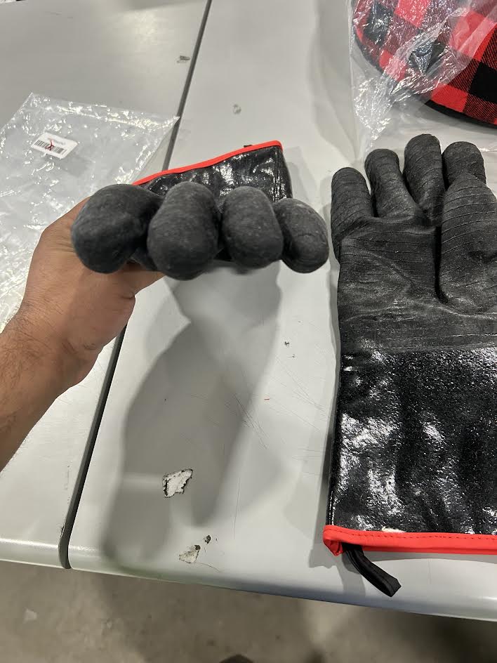 OUTDOOR MAGIC HEAT RESISTANT WATERPROOF OIL PROOF FIRE RESISTANT - BLACK/RED - Like New