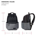 SWISSGEAR 2789 LAPTOP BACKPACK 17.75 INCH - GRAY/BLACK - Brand New