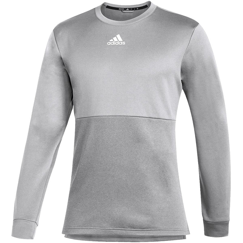 ADIDAS TEAM ISSUE CREW TOP MEN'S TRAINING L GREY/WHITE GREYTWO-L - Like New