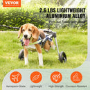 VEVOR 2 WHEELS DOG WHEELCHAIR FOR BACK LEGS X-SMALL - NAVY/LIME - Like New