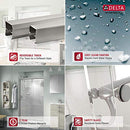 Delta 60" Sliding Bathtub Door Track Assembly Kit in Nickel B00KYGDV3S - Brand New