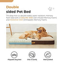 YANXUAN Dog Mat Memory Foam Chic Cat Bed, Double-Sided, Khaki, Jumbo - Like New