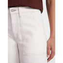 TIME AND TRU WOMEN'S WIDE LEG UTILITY TROUSERS, 31" INSEAM SIZE 12 -IVORY - Brand New