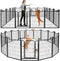 Dog Playpen Outdoor Extra Wide 16 Panels Heavy Duty Dog Fence 40" Height - Like New