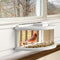 Simple Deluxe Upgraded 180° Clear View Wooden Window Bird Feeder Inside House - Like New