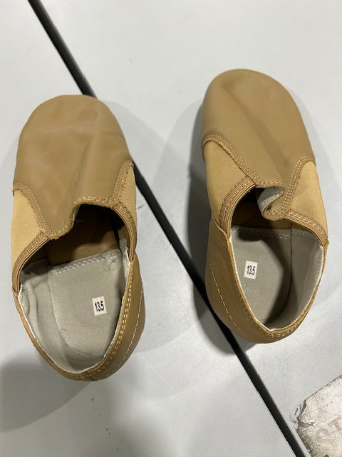 BLOCH LEO JAZZ SHOE - SIZE 13.5 - BROWN - Like New