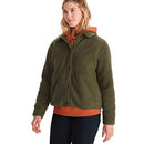 MARMOT WOMEN'S AROS BUTTON-UP JACKET - FLEECE WITH RETRO STYLE - S - NORI - Brand New