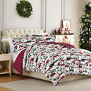 Southshore Fine Living, Inc. Full/Queen Comforter Set 2 Pillow Cases - Red Plaid - Like New