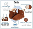 Floopi Warm Winter Boots for Women- Classic Ankle Cut, Eco-Friendly Suede - Brand New
