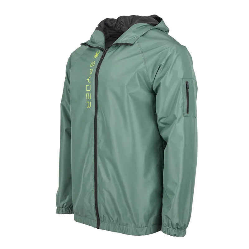 SPYDER MEN'S SLEEVE POCKET WINDBREAKER - SIZE: MEN S - DARK FOREST - Brand New