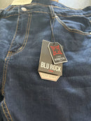 MENS BLU ROCK DENIM FLEX JEANS - SIZE: MEN 36X32 - MEDIUM WASH - Brand New