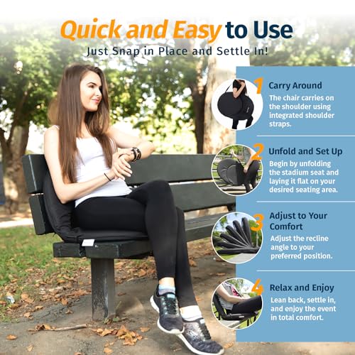 ALPCOUR FOLDING STADIUM SEAT CONSULTS ALL-9WAS2 WIRELESS GAME CONTROLLER BLACK - Brand New