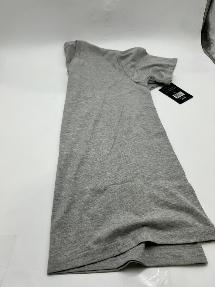 BLACK ICE MEN'S V-NECK SHORT SLEEVE T-SHIRT - SIZE: MEN L - HEATHER GRAY - Brand New