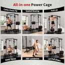 JEEKEE H12-JK20250925-01 POWER CAGE CABLE CROSSOVER SYSTEM 2000LB - BLACK - Like New