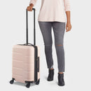 OPEN STORY HARDSIDE CARRY ON SPINNER SUITCASE - PINK - Like New