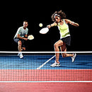 FRANKLIN SPORTS HALF COURT PICKLEBALL STARTER NET SET, 2 PADDLES, 2 BALLS - Like New