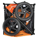 SCHWINN SPRINGBROOK BICYCLE TRAILER, TWO PASSENGERS - BLACK/ORANGE - Like New