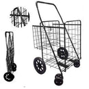 PRIMETRENDZ FOLDING SHOPPING CART DOUBLE BASKET JUMBO SIZE 150LB CA-P5867173 - Like New