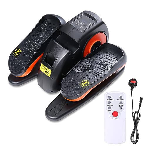 PANANA UNDER DESK ELLIPTICAL TRAINER PEDAL 5 SPEEDS ADJUSTABLE BLACK/ORANGE - Brand New
