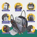 BabbleRoo Diaper Bag Backpack Multi function Waterproof BBR139 - DARK GREY Like New