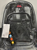 TRAILMAKER DELUXE 18" CLEAR BACKPACK - BLACK - Brand New