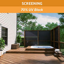 Coolaroo 90% UV Block Heavy Duty Sun Protection Fabric 6ftx15ft Roll - Graphite - Brand New