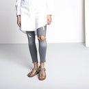 BIRKENSTOCK GIZEH UNISEX SANDAL - EU M40, 7-7.5 MEN, 9-9.5 WOMEN - STONE - Like New