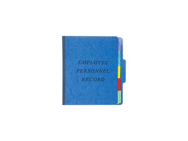 Pendaflex SER-1-BL Vertical Personnel Folders, 1/3 Cut Top Tab, Letter, Blue