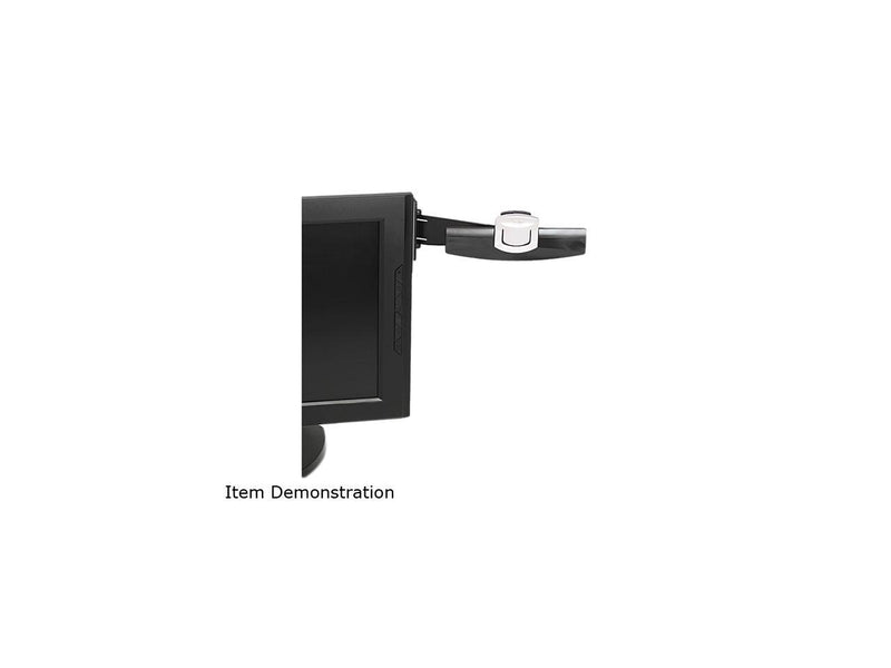 3M DH240MB Swing Arm Copyholder, Adhesive Monitor Mount, Plastic, 30 Sheet