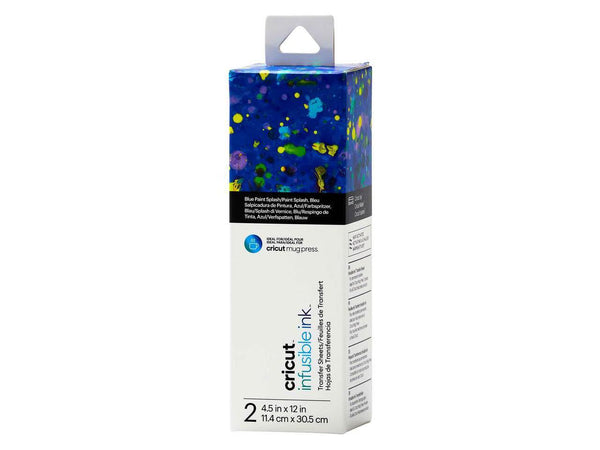Cricut Infusible Ink Transfer Sheets Patterns (2 ct) - Blue Paint Splash