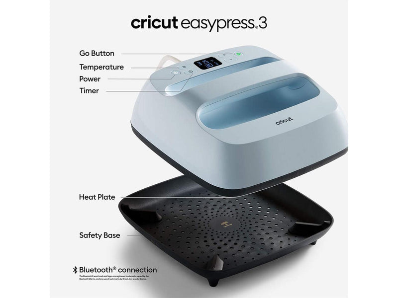 Cricut EasyPress 3 - 9 in x 9 in - Zen Blue  2009144