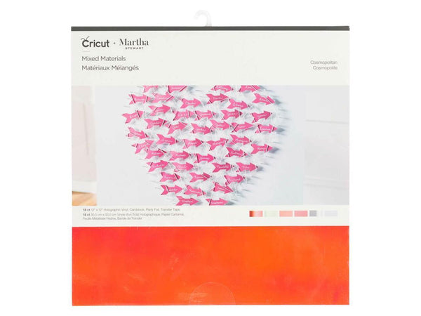 Cricut + Martha Stewart Mixed Materials Cosmopolitan | 18 sheets Holographic