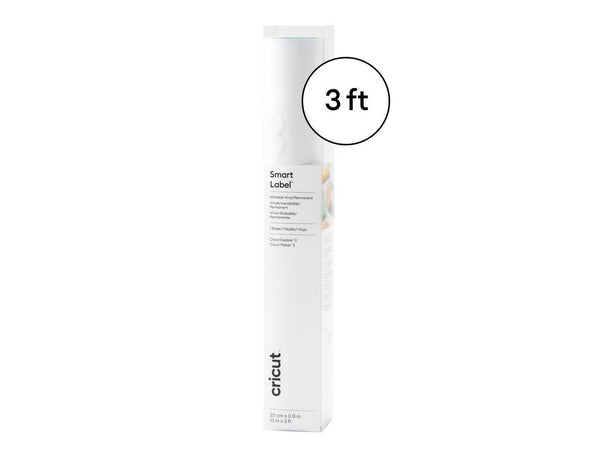 Cricut Smart Label Writable Vinyl Permanent White | 1 Roll 13inx3ft 2009445