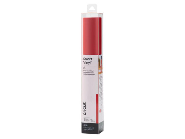 Cricut Smart Vinyl - 13" x 36" - Permanent - Red  2008508