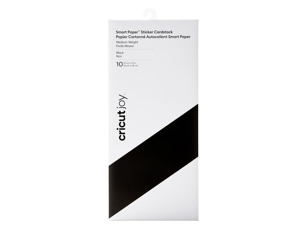 Cricut Joy Smart Paper Sticker Cardstock Black | 10 Sheets 5.5"x13" 2008865