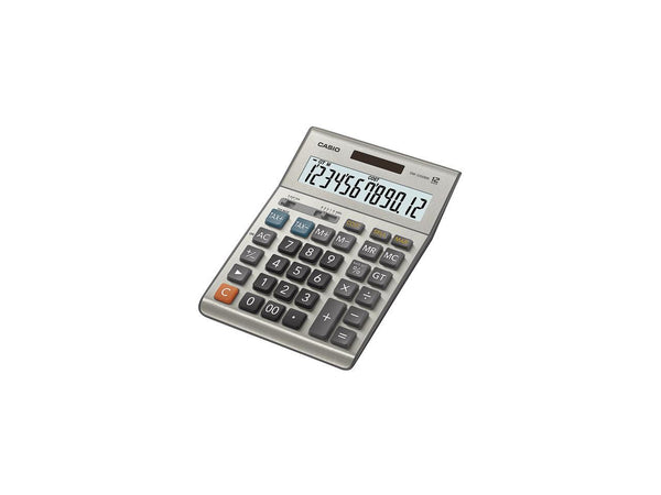 Casio DM-1200BM Desktop Calculator, 12-Digit LCD, Silver