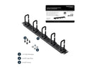 StarTech.com 1U Server Rack Cable Management Panel - Cable Manager